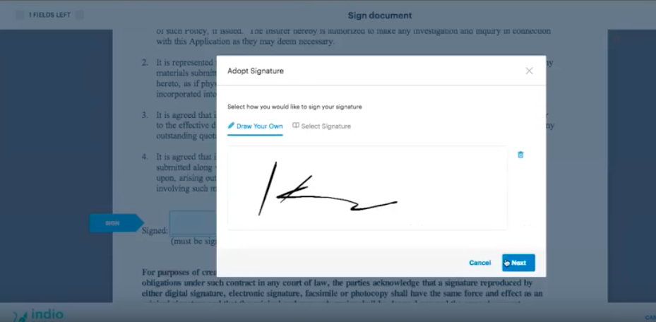 Insurance E-Signatures